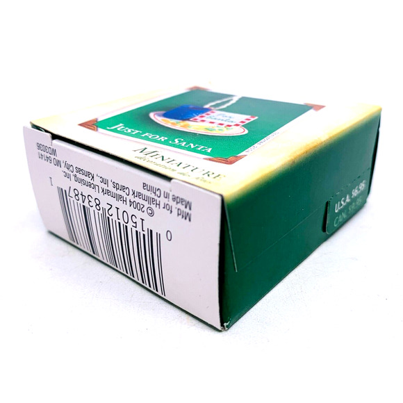 Hallmark JUST FOR SANTA Miniature Keepsake Ornament‎ Cookies Cocoa 2004 - Picture 11 of 12